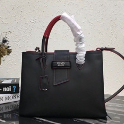 PRADA 프라다 2020 여성용 레더 토트 숄더백 ,1BG148-4,33cm,블랙