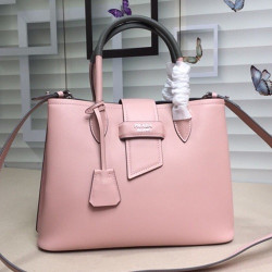 PRADA 프라다 2020 여성용 레더 토트 숄더백 ,1BG148-8,33cm,핑크