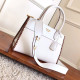 PRADA 프라다 2020 패러다임 토트 숄더백 ,1BA102-7,30cm,화이트