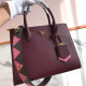 PRADA 프라다 패러다임 토트 숄더백 ,1BA102-2,31cm,와인
