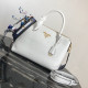 PRADA 프라다 2020 여성용 레더 토트 숄더백 ,1BA157-1,31cm,화이트