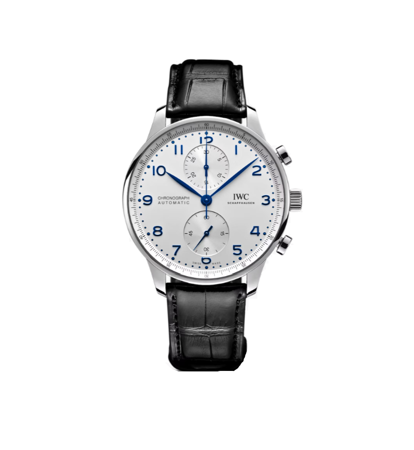 30위 IWC 아이더블유씨 포르투기즈 크로노그래프 화이트 다이얼 오토매틱 무브먼트 스크래치 방지 사파이어 크리스탈 글라스 최고급 옵션 iwc0211 - IWC Portuguese Chronograph White Dial Automatic Movement