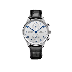 30위 IWC 아이더블유씨 포르투기즈 크로노그래프 화이트 다이얼 오토매틱 무브먼트 스크래치 방지 사파이어 크리스탈 글라스 최고급 옵션 iwc0211 - IWC Portuguese Chronograph White Dial Automatic Movement