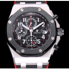 AUDEMARS PIGUET 로얄오크 오프쇼어 26470SO.OO.A002CA.01 리미티드 에디션 크로노그래프 블랙 와플 다이얼 오토매틱 무브먼트 aud0310 - Audemars Piguet Royal Oak Offshore New Update ! Anniversary Edition Chronograph Black Waffle Dial High Quilty Automatic Movement