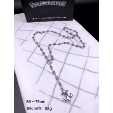 CHROME HEARTS 크롬하츠 여성용 925실버 길이조절 목걸이 65cm