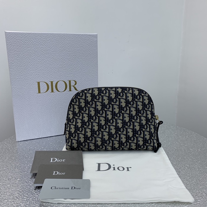 DIOR 디올 2020 오블리크 여성용 파우치백 DIOB0440,23CM,다크네이비