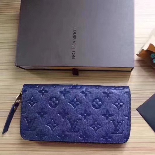 LOUIS VUITTON 루이비통 여성용 앙프렝뜨 지퍼월릿 네이비