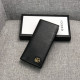 GUCCI 구찌 남성용 클래식 반,장지갑 금장블랙