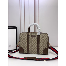 GUCCI 구찌 GG 수프림 서류가방 브라운,블랙