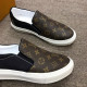 LOUIS VUITTON 루이비통 슬립온 블랙,브라운