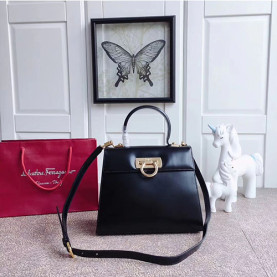 FERRAGAMO 페레가모 간치니 탑 핸들백 25cm 21E889-1