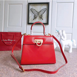 FERRAGAMO 페레가모 간치니 탑 핸들백 25cm 21E889-3