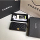 CHANEL 샤넬 보이 지퍼 장지갑 A80288-3 캐비어 금장