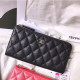 CHANEL 샤넬 지퍼 장지갑 A68788-1 캐비어 은장