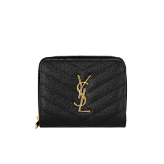 SAINT LAURENT 생로랑 모노그램 컴팩트 지퍼어라운드 지갑