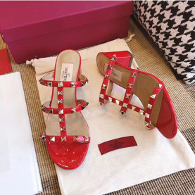 VALENTINO 발렌티노 락스터드 샌들힐 6cm M1347-9