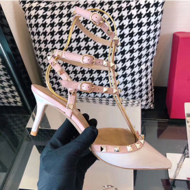 VALENTINO 발렌티노 락스터드 슬링백 힐 6.5cm M1344-7