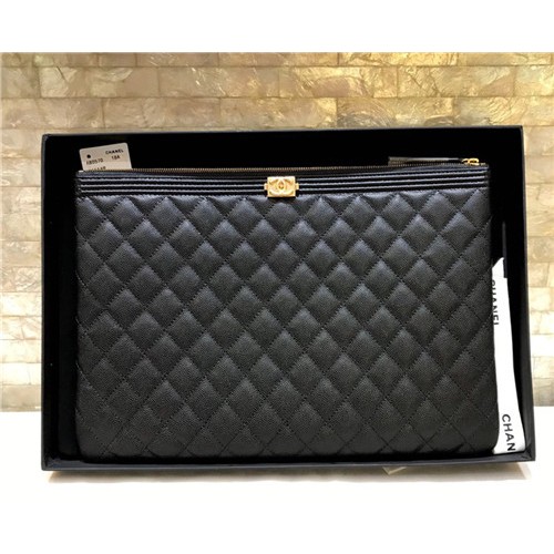 CHANEL 샤넬 캐비어 클러치 33CM AS1034
