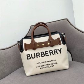 BURBERRY 버버리 캔버스 토트백 B30159