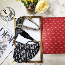 DIOR 디올 오블리크 새들 핸드&숄더 M0447 19.5CM