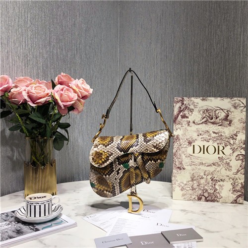 DIOR 디올 새들백 뱀가죽 신상 M0446