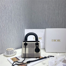 DIOR 디올 레이디 진주백 17CM D0987