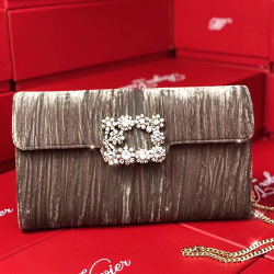 ROGER VIVIER 로저비비에 벨벳 체인클러치 24CM R30588