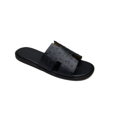 HERMES 에르메스 타조가죽 오스트리치 이즈미르 슬리퍼