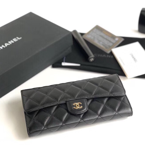CHANEL 샤넬 장지갑 금장 AS5006