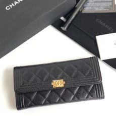 CHANEL 샤넬 장지갑 캐비어 금장 AS7088