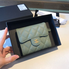 CHANEL 샤넬 캐비어 반지갑 AS401052