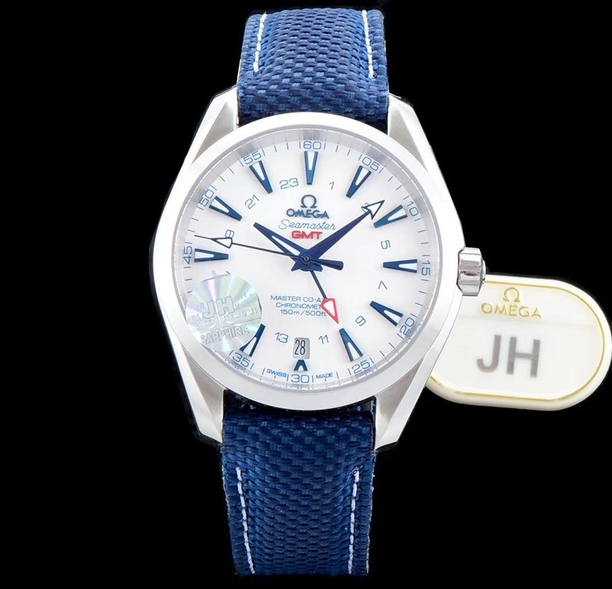 OMEGA 오메가 씨마스터 GMT 마스터 코엑시얼 크로노 블루