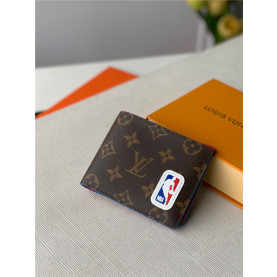 LOUIS VUITTON 루이비통 NBA 멀티플 모노그램 반지갑 2COLOR
