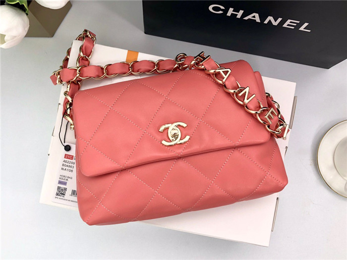 CHANEL 샤넬 램스킨 퀄팅 스몰 플랩 백