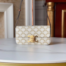 CELINE 셀린느 트리오페 캔버스 탠 숄더백 C194142