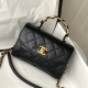 CHANEL 샤넬 탑핸들 미니 플랩백 AS2477