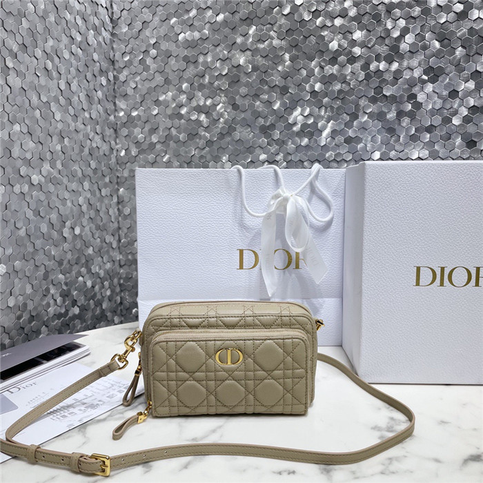 DIOR 디올 카로 더블 파우치 크로스바디백 D5037