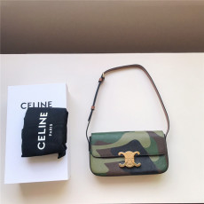 CELINE 셀린느 트리오페 캔버스 탠 숄더백 C19414