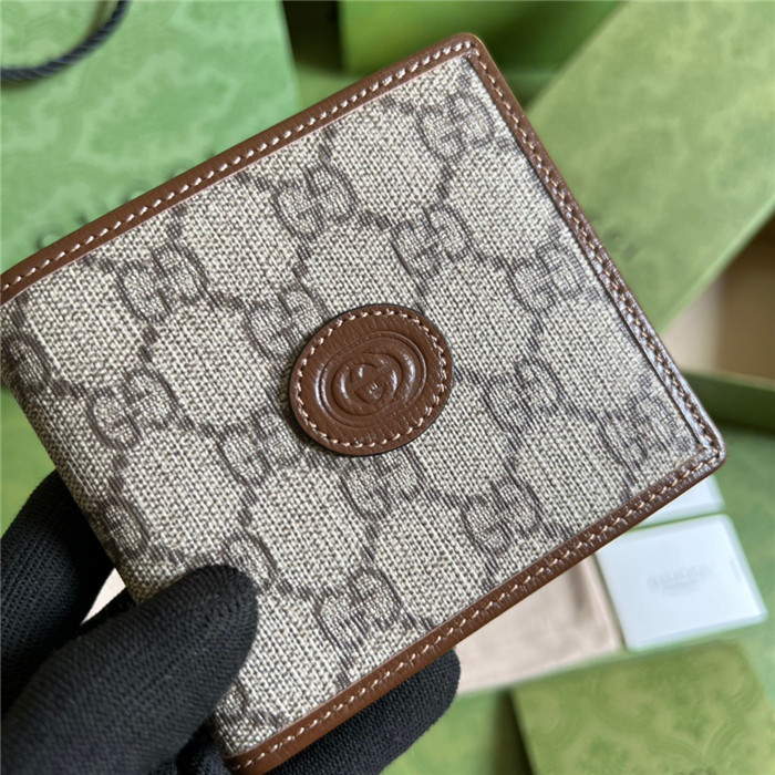 GUCCI 구찌 인터로킹 G 디테일 반지갑 671652