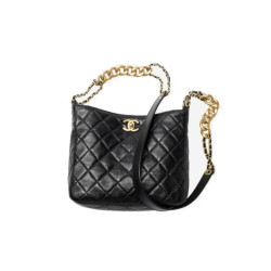 CHANEL 샤넬 스몰 로고 케비어 호보백 AS3223
