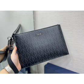DIOR 디올 CD 다이아몬드 캔버스 A5 파우치 클러치 2COLOR