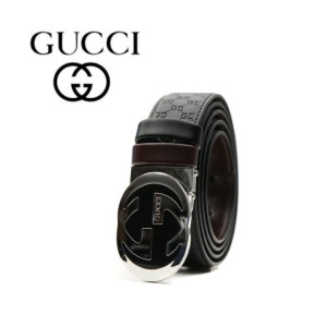 GUCCI 구찌 GG클래식버클 자가드레더 벨트