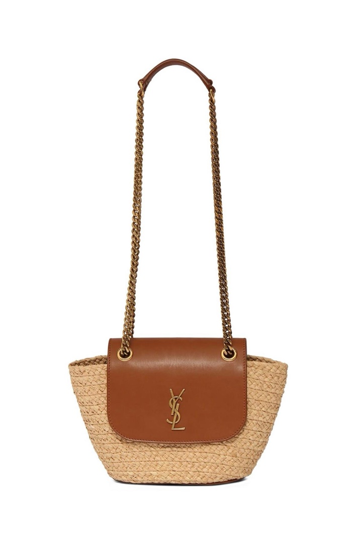 SAINT LAURENT 생로랑 마농 라피아 미니 백