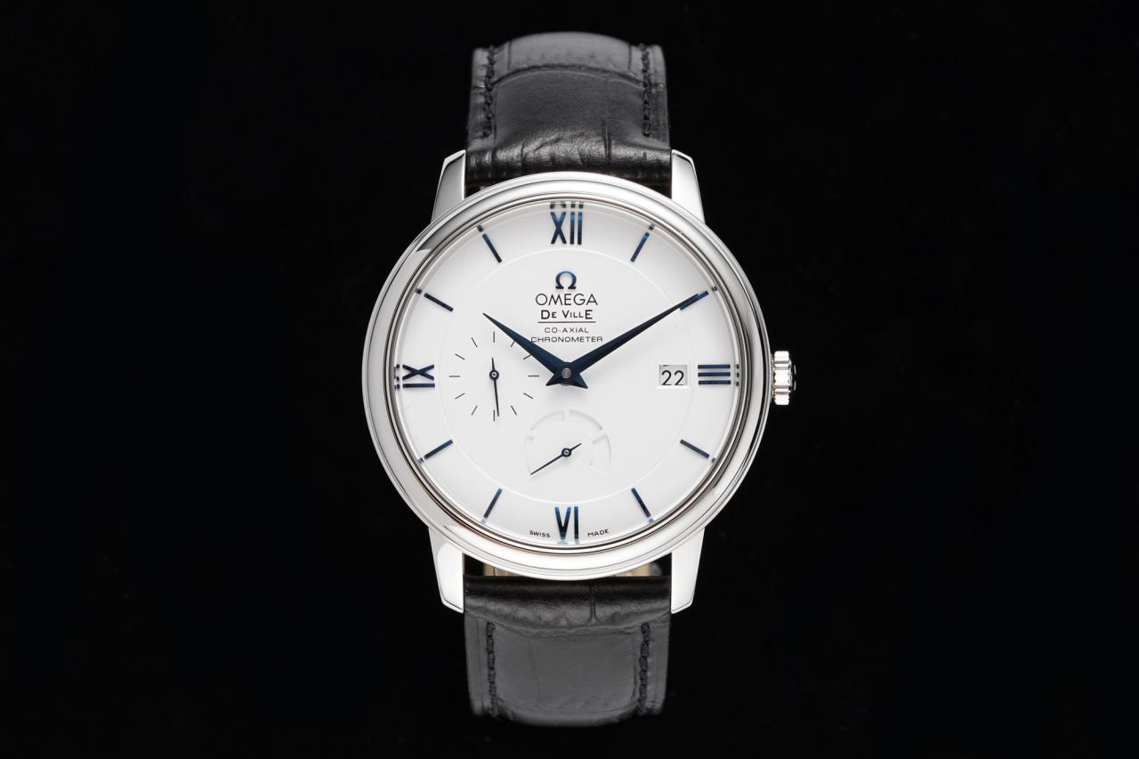 OMEGA 오메가 드빌 화이트 골드 가죽밴드 3COLOR