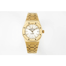 AUDEMARS PIGUET 오데마피게 로얄오크 금통 흰판 37mm 15450