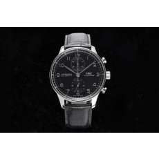 IWC 아이더블유씨 포르투기저 크로노 실버 블랙다이얼
