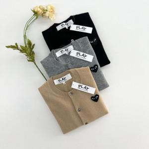  COMME DES GARCONS 꼼데가르송 블랙와펜 라운드 가디건