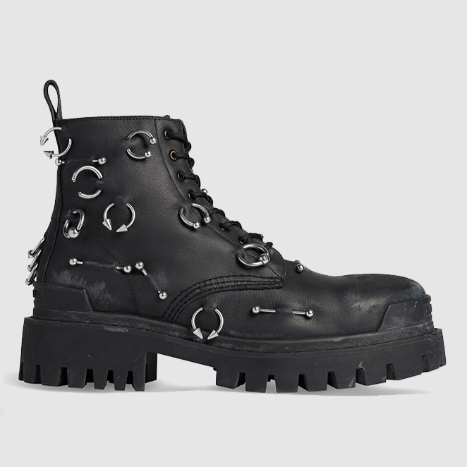 BALENCIAGA 발렌시아가 여성용 부츠 트랙터 콤뱃 부츠 763495
