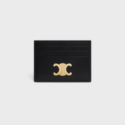 CELINE 셀린느 트리옹프 카드 지갑 샤이니 카프스킨 10L833 4COLOR