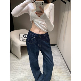 CHANEL 샤넬 진청 바지